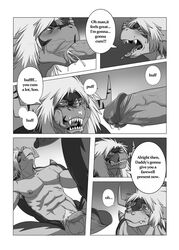 balls buddyfight comic cum cum_in_mouth cum_inside cum_on_face dialogue dragon drum's_father drum_(buddyfight) duo english_text erection father father_and_son fellatio horn humanoid_penis incest licking licking_lips male naughty_face nipples nude oral parent penis play_my_style_workshop_(artist) sex son spread_legs spreading text tongue tongue_out vein yaoi