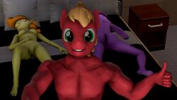 2015 3d anthro areola ass berry_punch_(mlp) big_breasts big_macintosh_(mlp) breasts carrot_top_(mlp) dashie116 earth_pony equine erect_nipples female friendship_is_magic horse male mammal my_little_pony nipples nude pony pussy smooth_skin