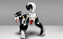 anthro anus canine furry mammal mind_control penis rei98 rubber transformation