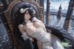 2026 ai_generated albedo_(overlord) anime artist_name big_breasts blush demon demon_girl devil devil_horns ecchi hentai hi_res high_quality high_resolution highres horns long_hair naked nsfw nude nude_female overlord_(maruyama) partially_clothed patreon_username pose pussy rawdiffusion rule34 solo stable_diffusion tagme tits uncensored watermark wings
