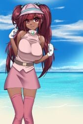 1female 1girl 1girls 1human 3/4_view adult adult_female aged_up alternate_version_available artwork_(digital) beach beach_background breasts digital_drawing_(artwork) digital_media_(artwork) female female_focus female_human fossil_fighters hair_ornament hips human human_female image image_set kayserend looking_at_viewer mammal nintendo not_ai_generated outdoors pink_eyes pink_hair red_eyes rosie_richmond_(fossil_fighters) slim slim_figure slim_girl solo_female solo_focus standing sunny_beach tagme three-quarter_portrait tropical tropical_setting twintails video_game_character white_sclera