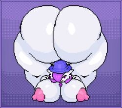 big_butt gardevoir inclinedtrunk nintendo pixel_art pokemon solo tagme video