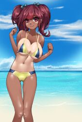 1female 1girl 1girls 1human 3/4_view adult adult_female aged_up alternate_version_available artwork_(digital) beach beach_background breasts digital_drawing_(artwork) digital_media_(artwork) female female_focus female_human fossil_fighters hair_ornament hips human human_female image image_set kayserend looking_at_viewer mammal nintendo not_ai_generated outdoors pink_eyes pink_hair red_eyes rosie_richmond_(fossil_fighters) slim slim_figure slim_girl solo_female solo_focus standing sunny_beach tagme three-quarter_portrait tropical tropical_setting twintails video_game_character white_sclera