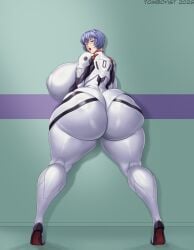 1girls alternate_ass_size alternate_body_type alternate_breast_size areola_bulge areolae ass ass_bigger_than_head ass_focus big_ass big_breasts blue_hair bodysuit boobs breasts breasts_bigger_than_head bubble_butt butt child_bearing_hips curvaceous curvy dumptruck_ass female female_only full_body gargantuan_ass gargantuan_breasts gloves hips hips_wider_than_shoulders huge_ass huge_breasts lipstick looking_at_viewer looking_back milkers neon_genesis_evangelion nipple_bulge nipple_outline nipples paag plugsuit red_eyes rei_ayanami sideboob skin_tight skin_tight_suit solo solo_female solo_focus thick thick_ass thick_hips thick_thighs tomboyist voluptuous