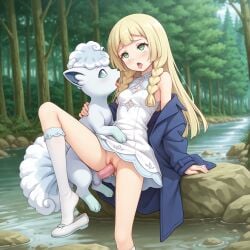 1girls ai_generated alolan_vulpix bestiality blonde_hair breasts civitai civitai_lora cum exposed exposed_breasts exposed_pussy female green_eyes human_female illustrious_(stable_diffusion) illustrious_xl interspecies lillie_(pokemon) long_hair male_pokemon/female_human medium_breasts nintendo nipples nova_anime_xl nude penis pokegirl pokemon pokemon_(anime) pokemon_(creature) pokemon_(species) pokemon_character pokemon_protagonist pokemon_trainer pokephilia pussy sdxl sex skinny solo stable_diffusion tagme vaginal vgt13 white_dress white_kneehighs