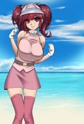 1female 1girl 1girls 1human 3/4_view adult adult_female aged_up alternate_version_available artwork_(digital) beach beach_background breasts digital_drawing_(artwork) digital_media_(artwork) female female_focus female_human fossil_fighters hair_ornament hips human human_female image image_set kayserend looking_at_viewer mammal nintendo not_ai_generated outdoors pink_eyes pink_hair red_eyes rosie_richmond_(fossil_fighters) slim slim_figure slim_girl solo_female solo_focus standing sunny_beach tagme three-quarter_portrait tropical tropical_setting twintails video_game_character white_sclera