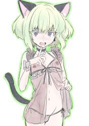 1boy 1boys 1femboy 2026 androgynous babydoll blonde_hair blush blushing blushing_at_viewer bob_cut cat_boy cat_ears cat_tail catboy clothing collar crossdressing fake_animal_ears femboy femboy_only feminine_faced_male feminine_male lio_fotia looking_at_viewer male petite petite_body petite_male promare see-through see-through_clothing short_hair short_male slim slim_male slim_waist small_penis_humiliation solo tagme thin_waist twink