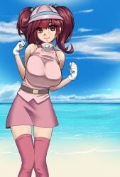1female 1girl 1girls 1human 3/4_view adult adult_female aged_up alternate_version_available artwork_(digital) beach beach_background breasts digital_drawing_(artwork) digital_media_(artwork) female female_focus female_human fossil_fighters hips human human_female image image_set kayserend looking_at_viewer mammal nintendo not_ai_generated outdoors pink_eyes pink_hair red_eyes rosie_richmond_(fossil_fighters) slim slim_figure slim_girl solo_female solo_focus standing sunny_beach tagme three-quarter_portrait tropical tropical_setting twintails video_game_character white_sclera