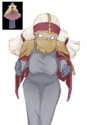 1girls anniethenight big_breasts breasts digital_art female female_focus female_only see-through self_upload sky:_children_of_the_light sky_children_of_the_light solo spirit_(sky_cotl) thatgamecompany visible_nipples white_hair