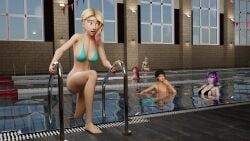 1girl 1girls 2026 3d 3d_(artwork) accidental_exposure barefoot bikini black_nails blender blonde_female blonde_hair bottomless bottomless_female choovy3 clothed_female_nude_female dyed_hair embarrassed embarrassed_female embarrassed_naked_female embarrassed_nude_exposure embarrassed_nude_female enf eyebrow_piercing female female_focus female_humiliation female_only fortnite gwen_stacy gwen_stacy_(spider-verse) marvel marvel_comics partially_nude pool poolside pubic_hair public public_exposure public_indecency public_nudity pussy shocked_expression sony_pictures_animation spider-gwen spider-man_(series) surprised_expression tagme