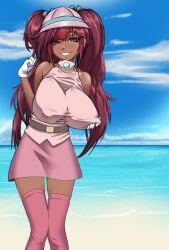 1female 1girl 1girls 1human 3/4_view adult adult_female aged_up alternate_version_available artwork_(digital) beach beach_background breasts digital_drawing_(artwork) digital_media_(artwork) female female_focus female_human fossil_fighters hair_ornament hips human human_female image image_set kayserend looking_at_viewer mammal nintendo not_ai_generated outdoors pink_eyes pink_hair red_eyes rosie_richmond_(fossil_fighters) slim slim_figure slim_girl solo_female solo_focus standing sunny_beach tagme tan tan_skin three-quarter_portrait tropical tropical_setting twintails video_game_character white_sclera