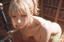 1girl ai_generated anime artist_name ass beautiful beauty blonde_female blonde_hair breasts cha_hae_in cute ecchi female hentai hi_res high_quality high_resolution highres naked nsfw nude nude_female partially_clothed patreon_username rawdiffusion rule34 solo solo_leveling stable_diffusion tits uncensored watermark