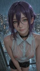 2026 ai_generated boobs chainsaw_man female_only nipples reze_(chainsaw_man) see-through_top tagme