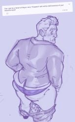 2026 ass butt_crack dilf disney gay high-angle_view hoppers male male_only mayor_jerry monochrome para-p pixar tagme yaoi