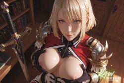 1girl ai_generated anime artist_name ass beautiful beauty blonde_female blonde_hair breasts cha_hae_in cute ecchi female hentai hi_res high_quality high_resolution highres naked nsfw nude nude_female partially_clothed patreon_username rawdiffusion rule34 solo solo_leveling stable_diffusion tits uncensored watermark
