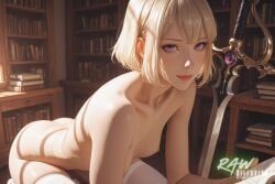 1girl ai_generated anime artist_name ass beautiful beauty blonde_female blonde_hair breasts cha_hae_in cute ecchi female hentai hi_res high_quality high_resolution highres naked nsfw nude nude_female partially_clothed patreon_username rawdiffusion rule34 solo solo_leveling stable_diffusion tits uncensored watermark