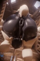 1futa 2026 2_horns 3d 3d_(artwork) 3d_animation animated anthro anus areola backsack balls big_anus big_areola big_balls big_breasts big_butt big_penis black_anus black_areola black_balls black_body black_penis black_skin blurred_background bodily_fluids bouncing_balls bovid breeding_mount butt butt_focus canon_futa canon_futanari caprine digital_media_(artwork) donut_anus erection fur furry futa_only futanari genital_raphe genitals glistening glistening_anus glistening_arms glistening_balls glistening_body looping_animation reinette_(nanokindred) slugcats_(artist) tagme