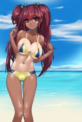 1female 1girl 1girls 1human 3/4_view adult adult_female aged_up alternate_version_available artwork_(digital) beach beach_background breasts digital_drawing_(artwork) digital_media_(artwork) female female_focus female_human fossil_fighters hair_ornament hips human human_female image image_set kayserend looking_at_viewer mammal nintendo not_ai_generated outdoors pink_eyes pink_hair red_eyes rosie_richmond_(fossil_fighters) slim slim_figure slim_girl solo_female solo_focus standing sunny_beach tagme three-quarter_portrait tropical tropical_setting twintails video_game_character white_sclera