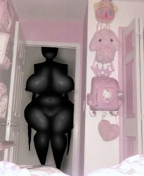 1girls 2d ass backrooms backrooms_creature big_ass big_breasts big_nipples big_thighs black_body black_skin breasts creature dark-skinned_female dark_body dark_nipples dark_skin female female_only hello_kitty_(character) huge_ass huge_breasts huge_butt huge_nipples huge_thighs humanoid looking_at_viewer misakiwa_(artist) mr_kitty_(the_backrooms) nipples no_eyes no_face pussy sanrio solo solo_female solo_focus tagme the_backrooms