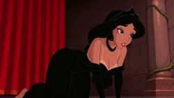 3d_animation ai_generated aladdin_(disney) animated black_hair black_lipstick blackmail brown_eyes disney disney_princess female finger_fuck fingering goth goth_makeup jasmine_(aladdin) long_hair mirastudio mp4 pussy sound tagme tan_skin video voice_acted