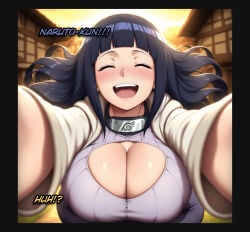 1futa 2026 ai_generated big_breasts blushing cleavage dialogue futa_only futanari horny horny_futa huge_breasts hung_futa hyper_breasts hyuuga_hinata imminent_sex implied_futa looking_at_viewer looking_pleasured naruto naruto_(series) naruto_shippuden pov purple_hair text viralcat