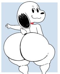 adorable beagle big_ass big_butt canine comic_character comic_strip cute edit fat_ass fat_male femboy furry furry_male furu_flami gay male peanuts peanuts_(comic) peanuts_worldwide_llc puppy seductive sexy_body sexy_pose snoopy snoopy_(peanuts) white_fur
