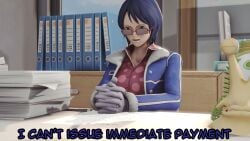 1_minute_long 3d 3d_animation 3d_model big_belly big_breasts black_hair blue_hair dialogue digestion goblin_female heymanand_(artist) nico_robin one_piece one_piece_film_z sound sound_effects tagme tashigi text video vore vore_belly zada_(heymanand)