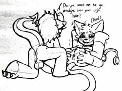 anus ass ballsack bodily_fluids legs_up oc opstah opstah_(characters) opstarl penis smiling_critter_oc smiling_critters spread_anus spread_ass