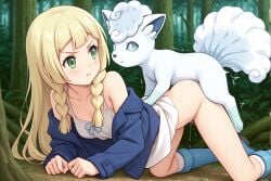 1girls ai_generated alolan_vulpix bestiality blonde_hair blue_boots blue_jacket breasts civitai civitai_lora cum exposed exposed_breasts exposed_pussy female green_eyes human_female illustrious_(stable_diffusion) illustrious_xl interspecies lillie_(pokemon) long_hair male_pokemon/female_human medium_breasts nintendo nipples nova_anime_xl nude penis pokegirl pokemon pokemon_(anime) pokemon_(creature) pokemon_(species) pokemon_character pokemon_protagonist pokemon_trainer pokephilia pussy sdxl sex skinny solo stable_diffusion tagme vaginal vgt13 white_dress white_kneehighs