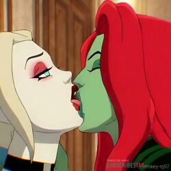 2026 2d 2girls ai_generated animated clothed_sex dc_comics edited girls_only google_gemini green_skin grok grok_imagine harley_quinn harley_quinn_(series) light-skinned_female mikey-rg97 on_bed poison_ivy sound tagme video villain warner_bros._animation yuri