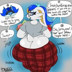 big_ass big_breasts braixen breasts breena_(thixxen) bubble_butt cinderace cleavage female furry huge_ass huge_breasts karter_(thixxen) pokemon pokemon_(species) tagme thick_thighs thixxen wide_hips