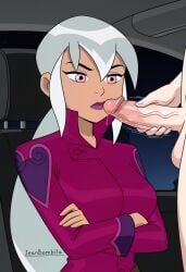 1girls ai_generated ben_10 ben_10_(classic) ben_10_alien_force ben_10_ultimate_alien breasts bubble_butt cartoon_network charmcaster charmcaster_(classic) charmcaster_(ultimate_alien_force) dark_skin handjob jeanbombila666 masturbation penis_in_mouth penis_on_face semen tanned tanned_skin white_hair
