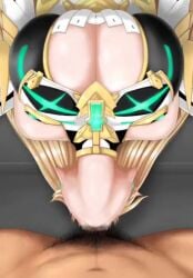 1boy 1girls animated big_breasts blonde_hair breasts deepthroat fellatio huge_breasts juno_(pixiv32541104) large_breasts lying lying_on_back male_pubic_hair mythra oral penis sound tagme testicles veiny_penis video xenoblade_(series) xenoblade_chronicles_2