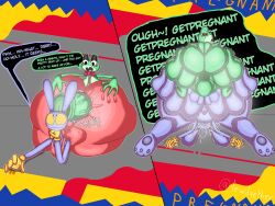 dubious_consent futa_on_male futanari instant_loss instant_loss_2koma jax_(tadc) jax_(the_amazing_digital_circus) male_impregnation mpreg ribbit_(tadc) ribbit_(the_amazing_digital_circus)