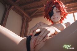 ai_generated anime artist_name ass beautiful beauty big_breasts blush breasts danmachi dungeon_ni_deai_wo_motomeru_no_wa_machigatteiru_darou_ka ecchi eyepatch forge hentai hephaestus_(danmachi) hi_res high_quality high_resolution highres large_breasts naked nsfw nude nude_female partially_clothed patreon_username pussy rawdiffusion rule34 sexy stable_diffusion tits uncensored watermark
