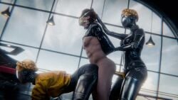 1boy 2girls 3d 3d_animation anal anal_sex atomic_heart big_penis blindfold blindfolded blonde_hair bondage breasts dildo dildo_in_ass dubious_consent evilaudio female female_focus femdom from_behind fromyourmouthva gagged gagged_male latex latex_clothing left_(atomic_heart) light-skinned_male light_skin longer_than_30_seconds male male/female male_penetrated male_penetrating male_penetrating_female malesub pegging pegging_male penetration penis penis_in_pussy pitch-black_skin pussy right_(atomic_heart) robot_girl russian_dialogue serpentorder sex sex_from_behind sex_toy sex_toy_in_ass strap-on tagme technophilia the_twins_(atomic_heart) vagina vaginal_penetration vaginal_sex video