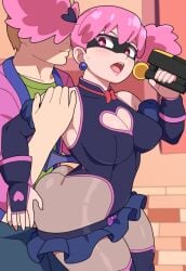 1boy 1girls ass big_ass big_butt boku_no_hero_academia bubble_ass bubble_butt female female_focus from_behind from_behind_position haneyama_kazuho hero_outfit_(mha) heroine juxtaposition kabeume kazuho_haneyama large_ass large_butt light-skinned_female light_skin male my_hero_academia pale-skinned_female pale_skin pink_eyes pink_hair pop_step sex solo solo_female vigilante:_my_hero_academia_illegals