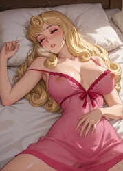 ai_generated aurora_(sleeping_beauty) breasts disney disney_princess female princess royalty sleeping_beauty_(1959_film)
