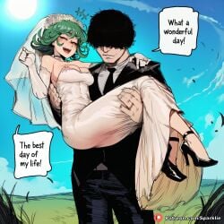 1girl 1girls ai_assisted ai_generated anime anime_style big_ass big_breasts boobs breasts caption clitoris comic comic_page couple curvaceous curvaceous_body curvaceous_female curvaceous_figure dialogue female female_focus fit_female girl girly green_hair hentai hourglass_figure huge_ass huge_breasts husband husband_and_wife manga manga_page one-punch_man patreon pussy romantic romantic_couple sexy shiny sparklie speech_bubble story tatsumaki text text_bubble uncensored vagina voluptuous voluptuous_female waifu waifu_diffusion wedding wedding_dress wedding_ring wedding_veil wife wife_and_husband woman
