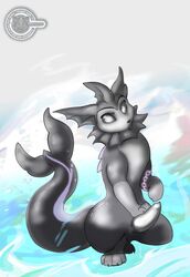 black_penis eeveelution erection feral kudo male male_only metalfox nintendo penis pokémon_(species) pokemon pokemon_(species) solo vaporeon video_games