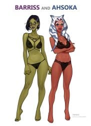 2024 2girls ahsoka_tano barriss_offee comic comic_page green_skin jedi jedi_padawan mirialan olena_minko star_wars star_wars:_the_clone_wars tagme togruta yuri