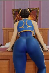 big_ass chun-li chun-li_(fortnite) clothed clothing fat_ass fortnite from_behind tagme thick_thighs