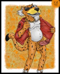 barbs belly cheetah chester_cheetah erection gut jacket korenroze necklace nipples penis shoes sunglasses