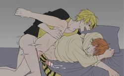 anal_sex clutching_sheets desperate_to_cum leaking selfcest shinonome_akito