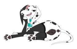 101_dalmatian_street 1girls 2019 absurd_res anatomically_correct animal_genitalia animal_pussy anus black_anus black_pawpads black_pussy canid canine canine_pussy canis claws clothing collar dalmatian delilah_(101_dalmatians) domestic_dog fangs female female_feral female_only feral feral_in_lingerie floppy_ears furry halbean hi_res legwear looking_at_viewer lying mammal mostly_nude on_side open_mouth pawpads puffy_pussy pussy simple_background smug solo spots stockings white_background