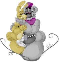 alpha_channel animatronic bear bow chubby erection fellatio five_nights_at_freddy's five_nights_at_freddy's_4 frots gay half-closed_eyes hat headgear lagomorph licking long_ears machine male male/male mammal nightmare_(fnaf) open_mouth oral penis rabbit robot saliva sex sharp_teeth simple_background smile spring_bonnie spring_bonnie_(fnaf) teeth thick_thighs tongue tongue_out transparent_background yaoi