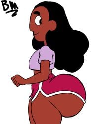 1girls aged_up big_ass big_booty big_butt blackmorty_(artist) bubble_ass bubble_butt connie_maheswaran doompypomp doompypomp_(style) fat_ass huge_ass huge_butt looking_back steven_universe