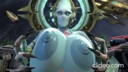 1boy 1girls 3d alien animated coot27 female gigantic_breasts huge_breasts male male_pov music paizuri pov rohana sound starcraft tagme video