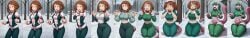 ai_generated amelieai ass_expansion big_breasts breast_expansion female female_mewtwo hair_color_change hair_growth human_to_pokemon large_ass large_breasts lip_expansion lips mewtwo my_hero_academia ochako_uraraka pokemon pokemon_(species) thick_thighs thigh_expansion transformation transformation_sequence wide_hips