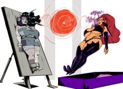 bimbofication cosplay dc_comics femsub frankenstein's_bride halloween hyper_breasts raven redfred spiral spiral_eyes starfire tagme teen_titans vampire